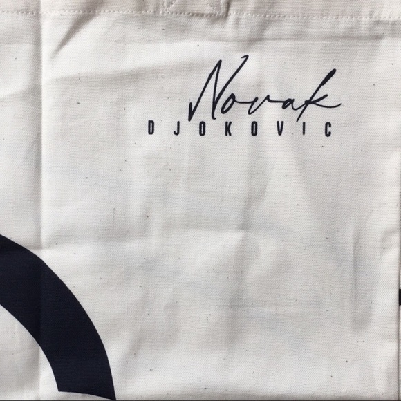 NWOT Lacoste x Novak Djokovic canvas tote - Picture 4 of 4